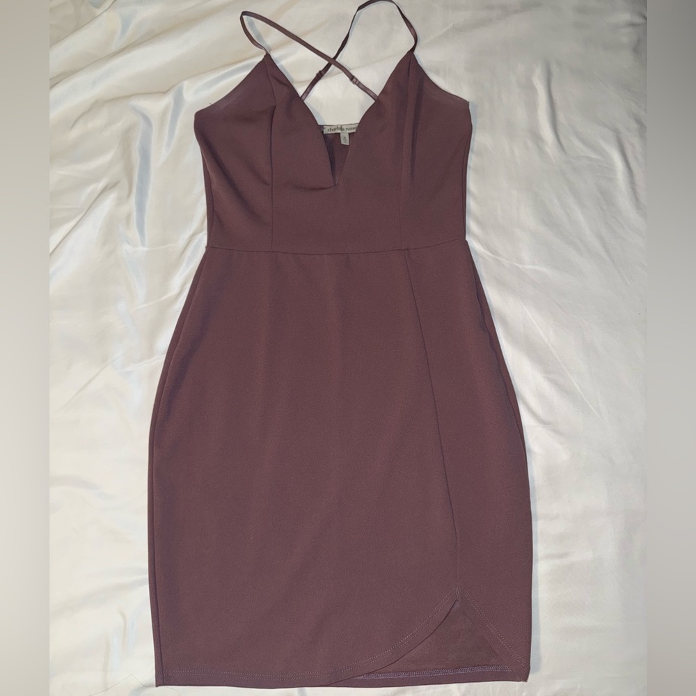 Mauve Spaghetti Strap Dress